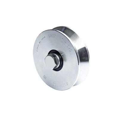 Rueda de 10 cm SIN Soporte Para Puertas Corredizas de Hasta 425 Kg / Canal Tipo «V»