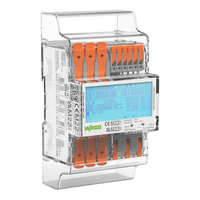KIT DE MEDICIÓN DE ENERGÍA PARA 65A / 3×230-400 V / Modbus-M-Bus / Push-in CAGE CLAMP® / Display LCD Iluminado / Bluetooth® / Clase B / IP51-IP20