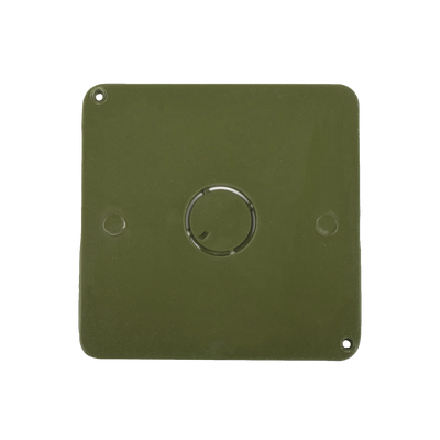 Tapa  para Caja Cuadrada de 1/2″ para instalaciones con tubería PVC Conduit pesado.
