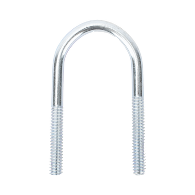 Abrazadera tipo U de 1/2″, con acabado Electro Zinc, no incluye tuercas y arandelas