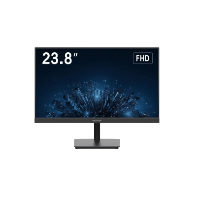 Monitor LED FullHD (1080p) de 24″ / Ideal para CCTV, Oficina y Hogar / Entrada HDMI-VGA-BNC / Montaje VESA ( 75 X 75) / Uso 24/7 / Backlight E-LED / Ultra Delgado