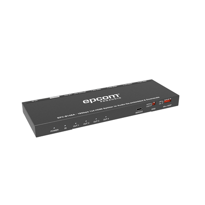 Splitter HDMI 1×4 | 1 Entrada a 4 salidas (Simultaneas) | 4K@60Hz | Extractor de Audio | Down Scaler | HDR 4:4:4 | EDID | 18Gbps