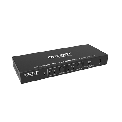 Matricial HDMI | 2×2 | 4K2K@60Hz | HDR | YCbCr 4:4:4 | EDID Auto | Extractor de Audio | Salida de audio análoga y digitalizados | HDCP 2.2 | 18 Gbps