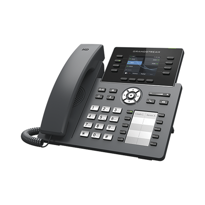 Teléfono IP Wi-Fi, Grado Operador, 8 líneas SIP con 4 cuentas, pantalla a color 2.8″, puertos Gigabit, Bluetooth, PoE, codec Opus, IPV4/IPV6 con gestión en la nube GDMS