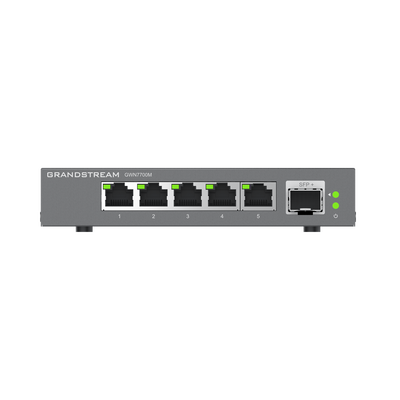 Switches de red Multi-Gigabit de 2.5G No Administrable / 5 Puertos RJ45 de 100/1000/2500Mbps / 1 puerto de fibra SFP+
