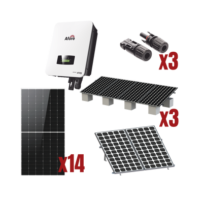 Kit Solar Interconexion / 8kW 220Vca / Inversor AFORE / Montaje Incluido