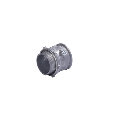 Conector 1/2″ ( 13mm) pared delgada con tornillo tipo americano galvanizado etiqueta verde galvanizado