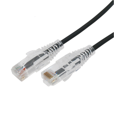 Cable de Parcheo Slim UTP Cat6A – 7 Metros (22.97 Pies) Negro, Diámetro Reducido (28 AWG)