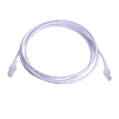 Patch Cord MC6 Modular Cat6 UTP, CM/LS0H, 15.24 Metros (50 Pies), Color Blanco