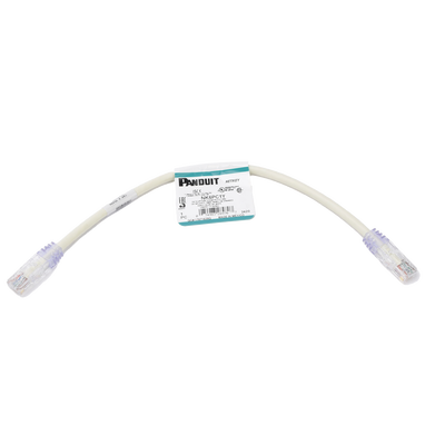 Cable de Parcheo UTP Categoría 6, con Plug Modular en Cada Extremo – 0.3 Metros (1 Pie) – Blanco