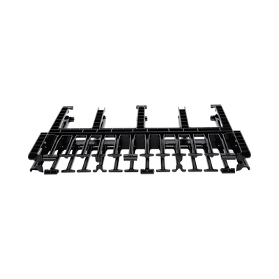 Organizador de Cables Horizontal NetManager de Alta Densidad, Doble (Frontal y Posterior), Para Rack de 19in, 1UR, Color Negro