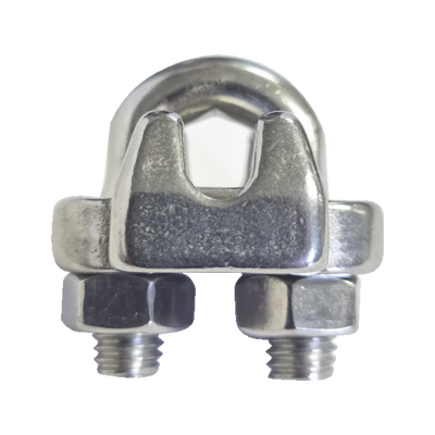 Nudo/ Perro/ Abrazadera Acero Forjado para Cable de 1/8″, Acero Inoxidable.