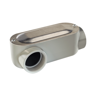 Caja Oval Roscada tipo LR de 3/4″ (19.05 mm) / Incluye tapa y tornillos.