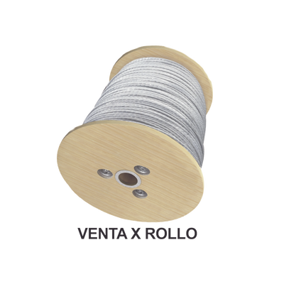 Cable de Retenida de 3/16″, Resistencia 1293 Kg, 7 Hilos (Carrete de 2000 metros).