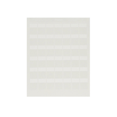 Paquete de Hojas con 2500 Etiquetas de Identificación Auto-Laminadas para Impresora Láser/Inyección de Tinta, para Cables de 4.1 a 8.1 mm de Diámetro (10 – 6 AWG), Color Blanco