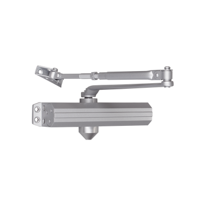 Cierra Puertas / De Superficie / Puertas de Metal / Puertas de Madera / Ajustable para Tamaños 1~6 / Puertas Hasta 150 kg / Incluye Herrajes / Brazos de Acero Forjado