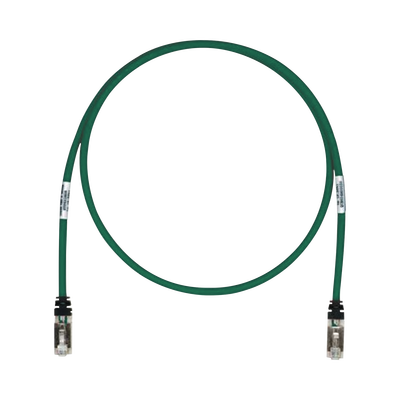 Patch Cord Cat6A, Blindado S/FTP, CM/LS0H, 3.05 Metros (10 Pies), Color Verde