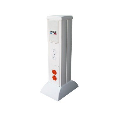 Mini Columna para Concentrar, Distribuir y Ordenar Cables de Energía Eléctrica o Puertos de Datos de Telecomunicaciones (10000-01000)