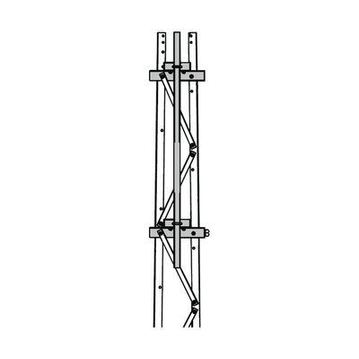 Mástil 2-3/8″ x 1.8 m para Montaje en Cara de Torre Super Titan Secciones 3 a 7.
