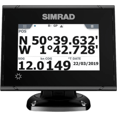 Sistema GPS Simrad P2005 con Antena GS70 / Pantalla Táctil a Color 5 Pulgadas / GPS + GLONASS / Navegador y Brújula GPS / Compatible con Radar, ECDIS y Autopiloto / Conexión Directa con Antena / Escalable con MX Junction Box
