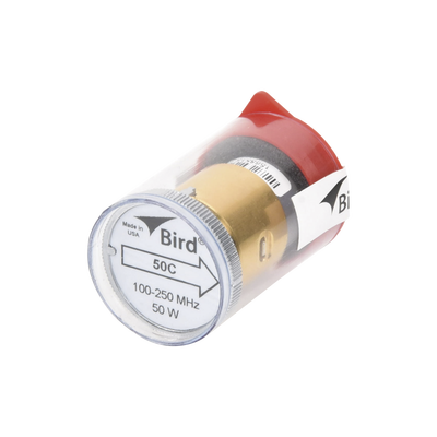 Elemento de 50 Watt en linea 7/8″ para Wattmetro BIRD 43 en Rango de Frecuencia de 100 a 250 MHz.