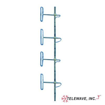 Antena Base VHF, de 4 Dipolos, rango de frecuencia 138 – 174 MHz.