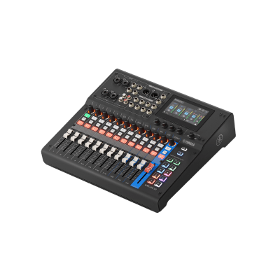 Consola Digital de Audio | 12 Canales | Pantalla Táctil 4.3in | Entradas de Mic/Line y Estéreo | Salidas Análogas y USB | Pads configurables | DSP | Entrada Bluetooth | Grabación Multipista | Color Negro