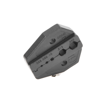 Mordaza para Plegar Conectores de Anillo en RG-58/U, RG-59/U, RG-142/U, RG-8/X en tamaños 0.052″, 0.068″, 0.100″, 0.213″ y 0.255″.