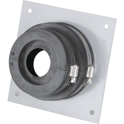 Placa y Goma Pasamuro para Cable Coaxial de 1/2
