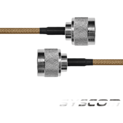 Jumper con Cable LP142 de 30 cm (11.81 pulgadas), con Conectores N Macho a N Macho.