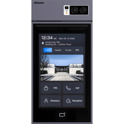 Videoportero Con Lector QR Físico / Incluye Bracket de Instalación / Pantalla 10″ LCD / Cámara 5 MP / Acceso Por Rostro, Tarjeta, QR, Bluetooth, NFC, PIN / Llamada a App / Administración En La Nube
