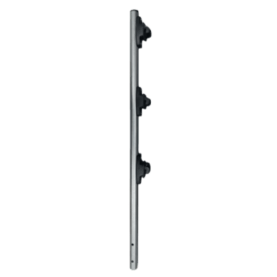 Poste de Paso / Tubo de Acero Galvanizado / Diámetro 1″ / Longitud 75 cm / 3 Aisladores / Sin Pintar / Peso 0.5 KG