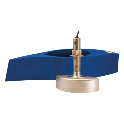 Sensor de Profundidad y Temperatura / Dual Frecuencia 50-200 kHz / 1 kW RMS / Rango 500 m (1640 ft) / Bronce / Thru-Hull / 1 a 45 Nudos