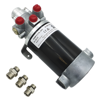 Bomba Hidráulica de Engranajes / 12 V CC / Reversible / Caudal 3.0 L/min / Desplazamiento 290-960 cc / Conexiones ORB / Embarcaciones hasta 21 m (70 ft)