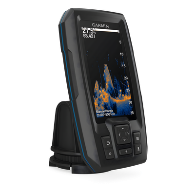 Ecosonda GPS / Pantalla 4.3 in / CHIRP + ClearVu 800 kHz / QuickDraw Contours / 7 Paletas Vivid / IPX7 / 0.3 kg