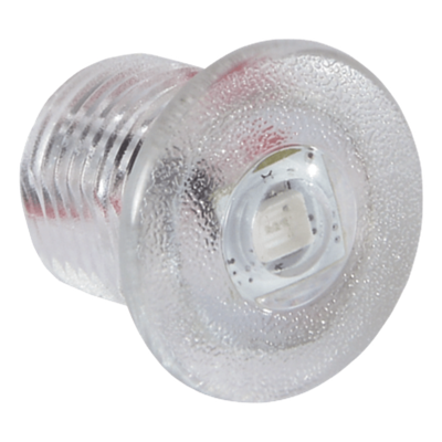 Luz LED Marina de Cortesía / Rojo 45 Lúmenes / IP67 / 10-16 VDC / Policarbonato Transparente / Interior-Exterior