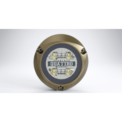 Luz LED Subacuática RGBW / 2000 Lúmenes / Bronce Naval / IP68 / 10-24 VCC