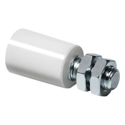 Rodillo de Nylon / Cuerpo Acero Galvanizado / Ø25 mm / 0.13 kg / M14 / 2.5 in
