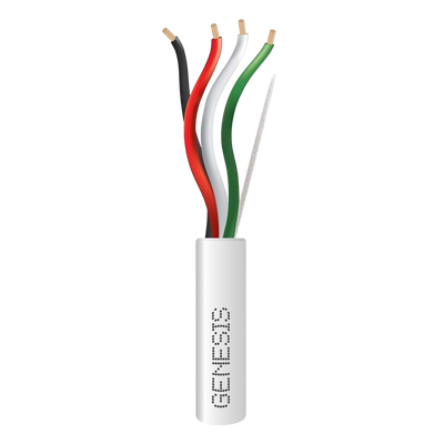 Cable para Alarma / 4 Conductores / 18 AWG / Riser FT4 / 152 m (500 ft) / Blanco