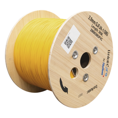 Cable de Fibra Óptica Multimodo OM3 / Simplex 1 Fibra / Tight Buffer 2.0 mm / Atenuación 3.5 dB/km @850nm / Precio por Metro / Hasta 2000 m (6561.7 ft) por Tramo