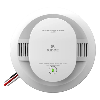 Alarma Combinada de Humo y CO / 120V CA con Respaldo de Batería / Interconectable hasta 24 Dispositivos / Sensor Fotoeléctrico y Electroquímico / UL 217 y UL 2034
