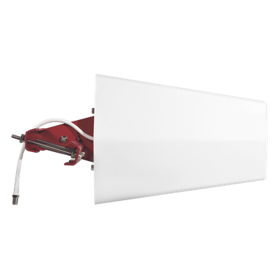 Antena Direccional de Banda Ancha / Alto Desempeño / 698-960 MHz / 1695-2700 MHz / 7.1-8.8 dBi / Conector F Hembra / 75 Ohm