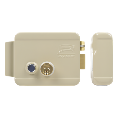 Cerradura Eléctrica / Doble Cerrojo / 12 VCC/VCA / 4 A Máx. / Botón Integrado / Exterior / Derecha
