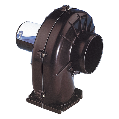 Soplador de Ventilación Marina / 3 Pulgadas / Flujo 4.2 m³/min / Montaje en Brida / Plástico Reforzado Anticorrosión / 22 x 17 x 19 cm