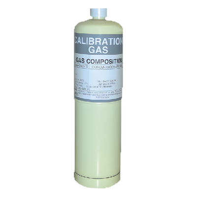 Cilindro de Calibración de Gas / Oxígeno 20.9% v/v / Para Detectores de Gas Serie 6 / Calibración de Cero / Kit de Prueba Incluido