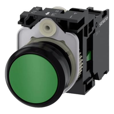 Botón de Mando Industrial / 22 mm / IP69K / Contacto Normalmente Abierto / 10 A / 500 V AC/DC