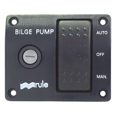Switch de Panel / Control Manual 3 Posiciones / Portafusibles Integrado / Indicador LED Rojo / 73 mm x 60 mm / 0,07 kg