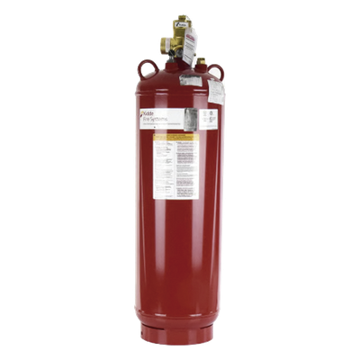 Cilindro con Válvula para Sistema de Extinción / 350 lb (158.7 kg) / Válvula 2″ con Indicador de Nivel / UL Listed y FM Approved / USCG Approved