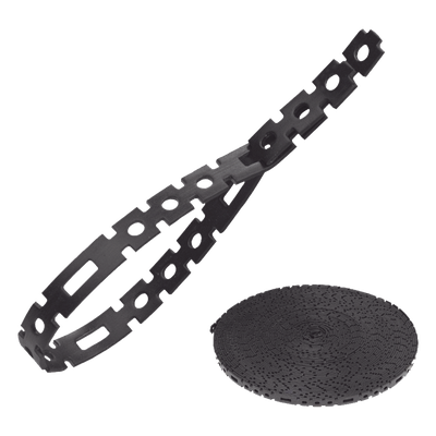 Rollo de Amarre para Cable / Nylon de Alta Resistencia / 18 kg (40 lb) / 23 m (75.4 ft) / Bloqueo Automático / Diámetro Máx 7.3 m (23.8 ft)