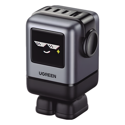 Cargador de Escritorio / 100W / 4 Puertos / PD 3.0 / QC 4.0 / GaN II / Pantalla LED